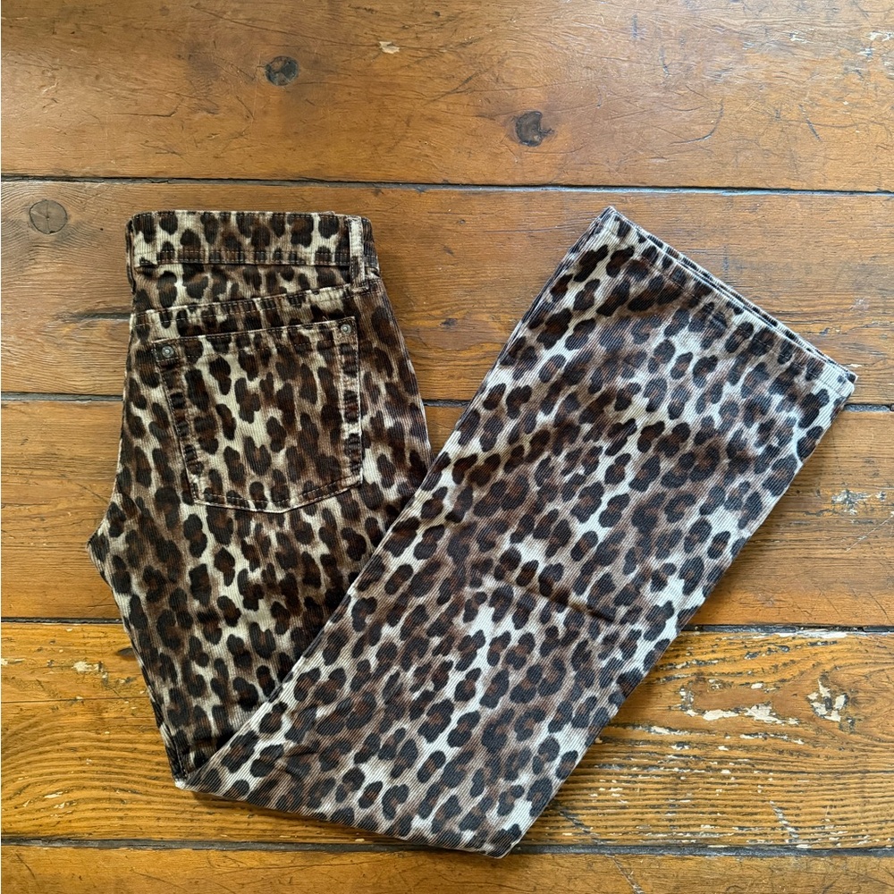 BDG Leopard Print Corduroy Pants